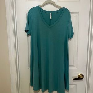 V neck knit dress or swim cover up